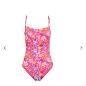 NWT Modibodi Teen Period Swimsuit, One Piece, Tropicana Crush, Size Y12-14